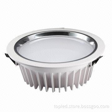 30W LED Downlight with 80Ra CRI, 8-inch Size, Epistar/BridgeLux/Cree Chips and 2,400lm Luminous Flux